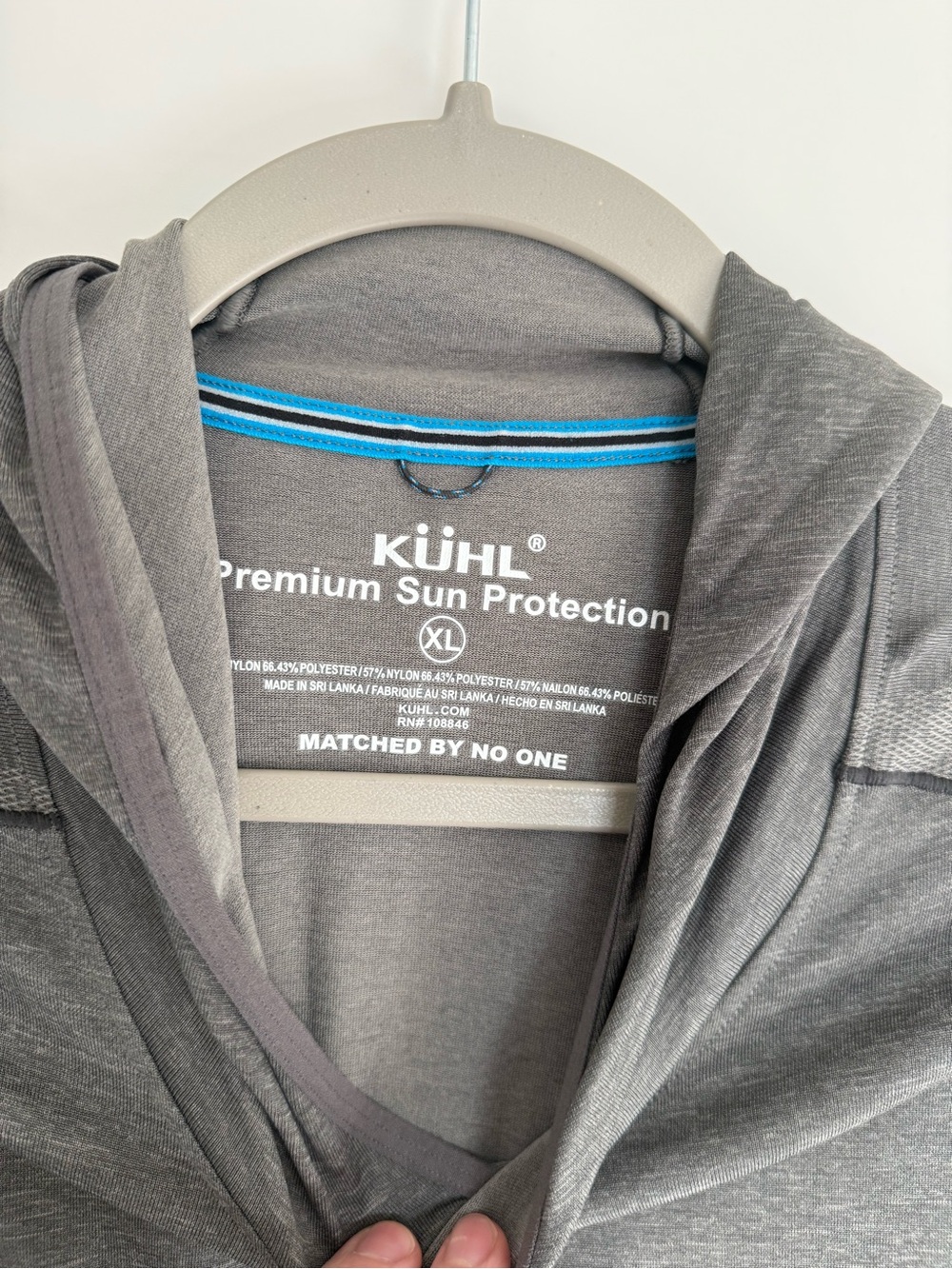 Kuhl Men's Lightweight Hooded Long-Sleeve Shirt - Gray - Picture 3 of 3
